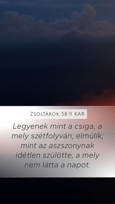 Zsoltárok 58:9 KAR Bible Verse Image