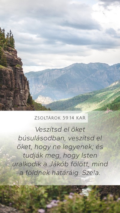 Zsoltárok 59:14 KAR Bible Verse Image