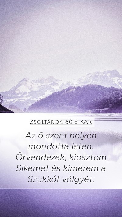 Zsoltárok 60:8 KAR Bible Verse Image