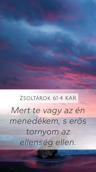 Zsoltárok 61:4 KAR Bible Verse Image