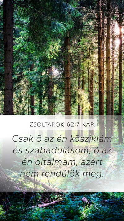 Zsoltárok 62:7 KAR Bible Verse Image
