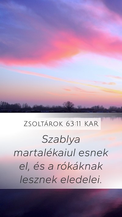 Zsoltárok 63:11 KAR Bible Verse Image