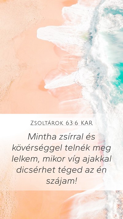 Zsoltárok 63:6 KAR Bible Verse Image