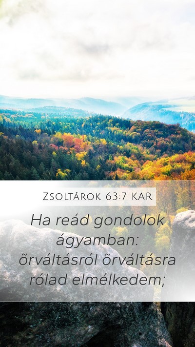 Zsoltárok 63:7 KAR Bible Verse Image