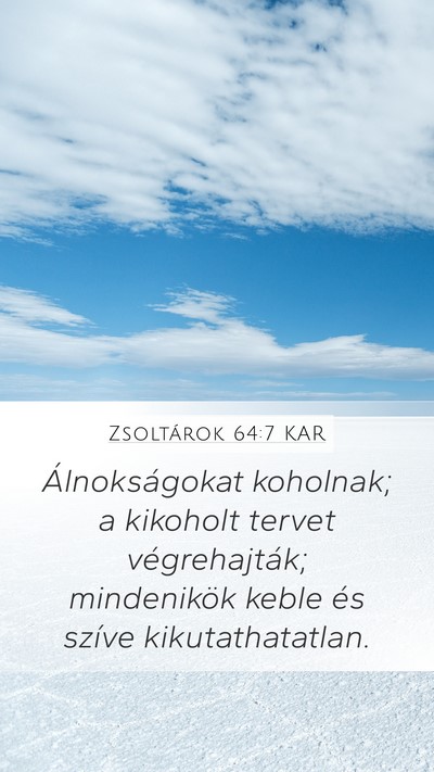 Zsoltárok 64:7 KAR Bible Verse Image