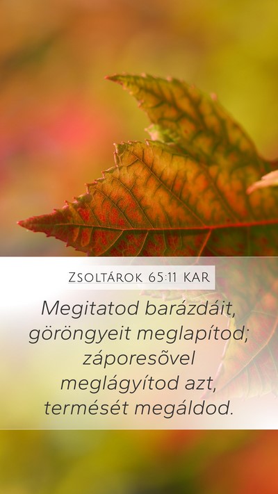 Zsoltárok 65:11 KAR Bible Verse Image