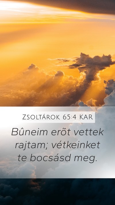 Zsoltárok 65:4 KAR Bible Verse Image
