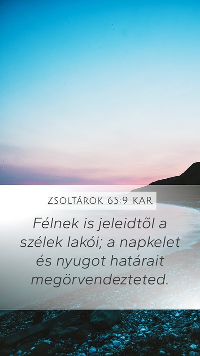 Zsoltárok 65:9 KAR Bible Verse Image