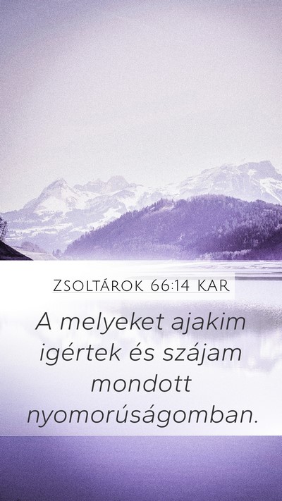 Zsoltárok 66:14 KAR Bible Verse Image