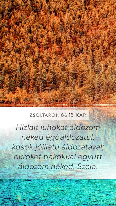 Zsoltárok 66:15 KAR Bible Verse Image