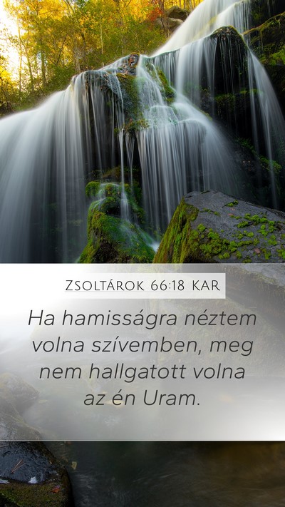 Zsoltárok 66:18 KAR Bible Verse Image