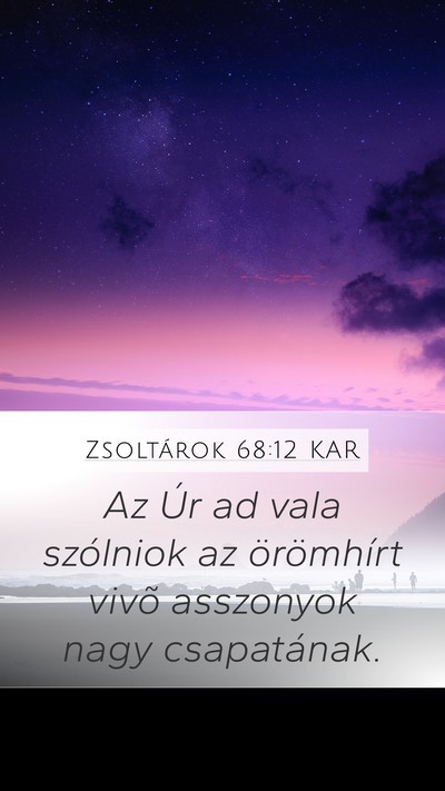 Zsoltárok 68:12 KAR Bible Verse Image
