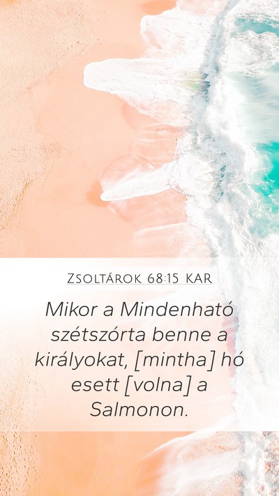 Zsoltárok 68:15 KAR Bible Verse Image