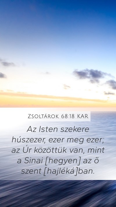 Zsoltárok 68:18 KAR Bible Verse Image