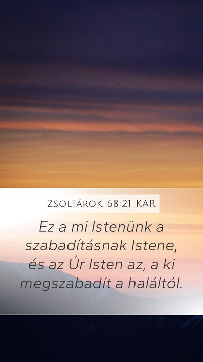 Zsoltárok 68:21 KAR Bible Verse Image