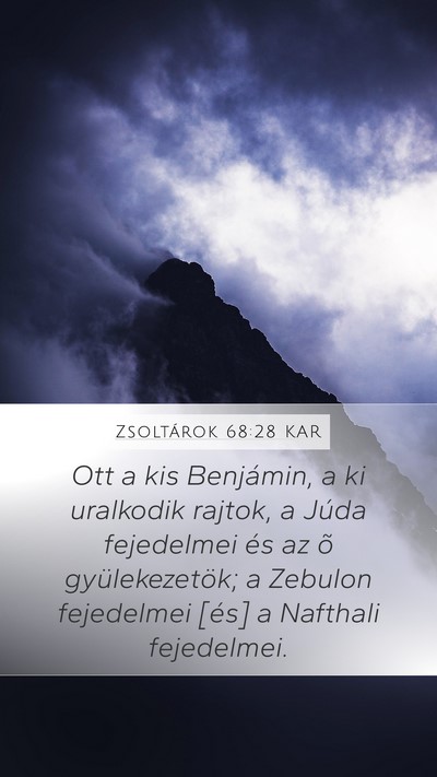 Zsoltárok 68:28 KAR Bible Verse Image