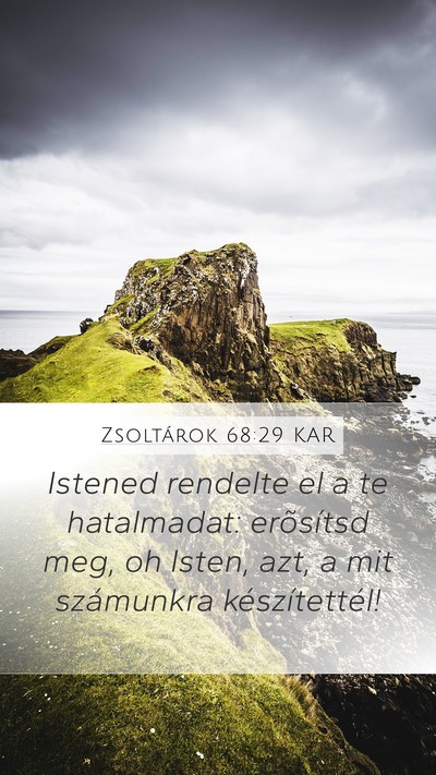 Zsoltárok 68:29 KAR Bible Verse Image