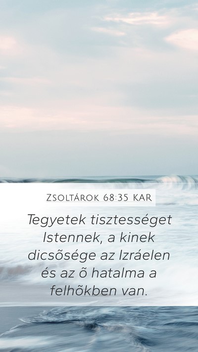 Zsoltárok 68:35 KAR Bible Verse Image