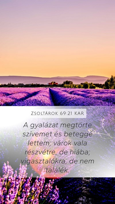 Zsoltárok 69:21 KAR Bible Verse Image