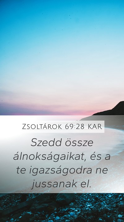 Zsoltárok 69:28 KAR Bible Verse Image