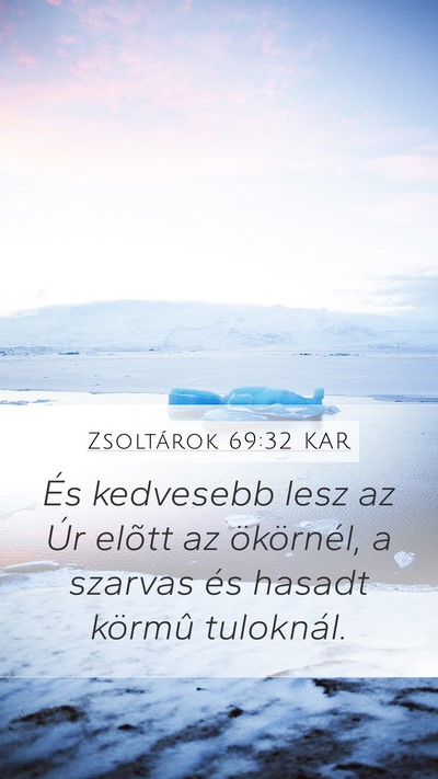 Zsoltárok 69:32 KAR Bible Verse Image
