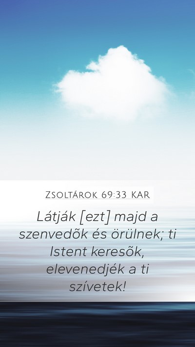 Zsoltárok 69:33 KAR Bible Verse Image