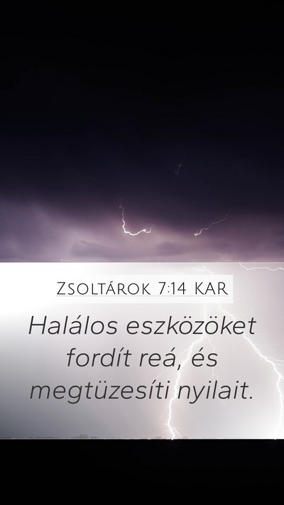 Zsoltárok 7:14 KAR Bible Verse Image