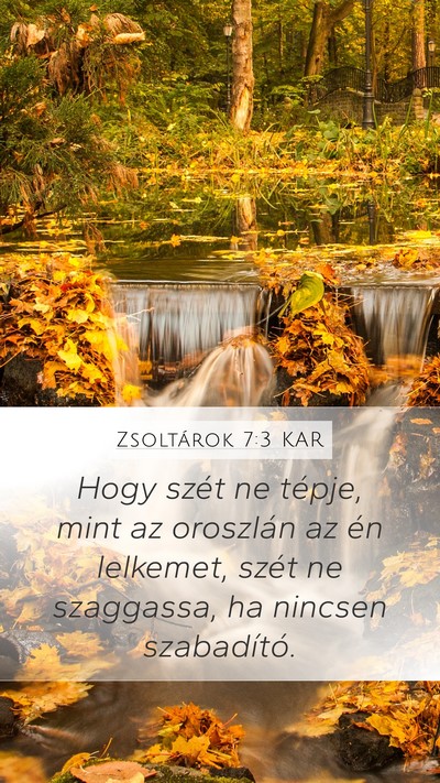 Zsoltárok 7:3 KAR Bible Verse Image