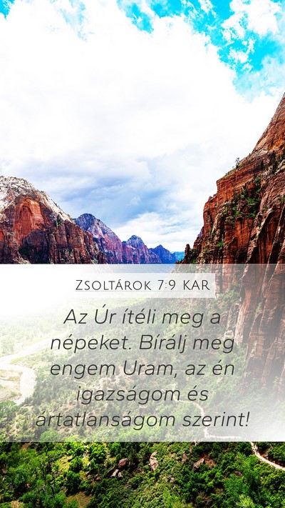 Zsoltárok 7:9 KAR Bible Verse Image