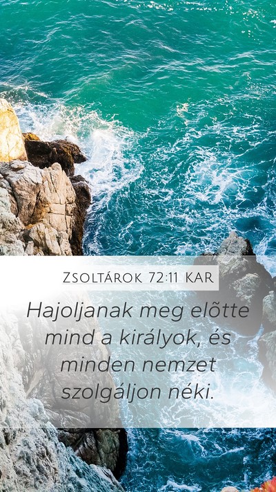 Zsoltárok 72:11 KAR Bible Verse Image