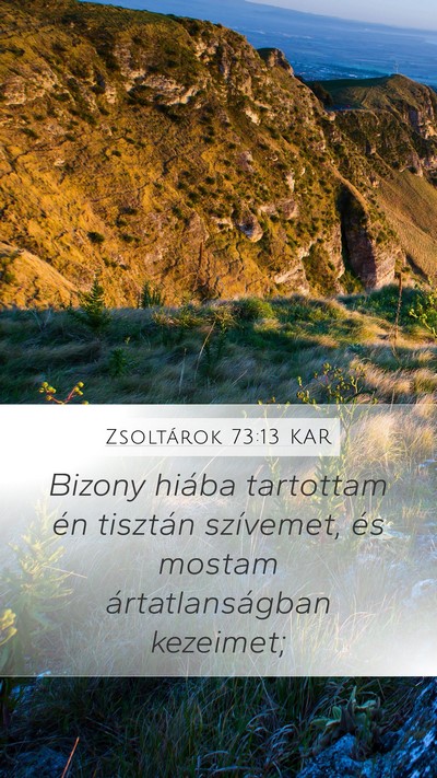 Zsoltárok 73:13 KAR Bible Verse Image