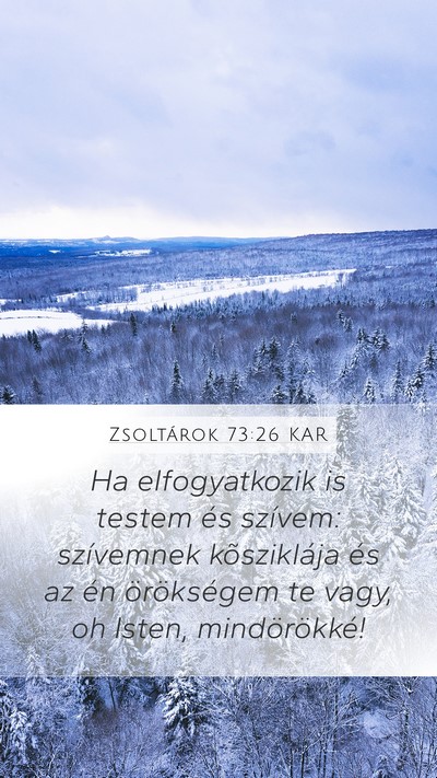Zsoltárok 73:26 KAR Bible Verse Image