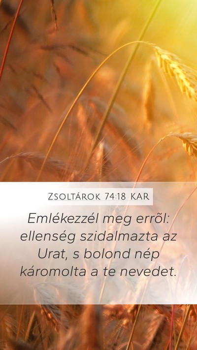 Zsoltárok 74:18 KAR Bible Verse Image