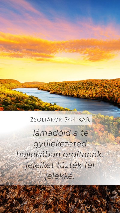 Zsoltárok 74:4 KAR Bible Verse Image