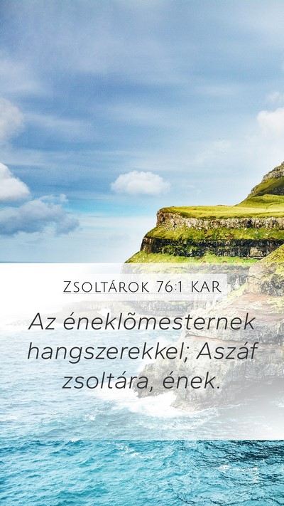 Zsoltárok 76:1 KAR Bible Verse Image