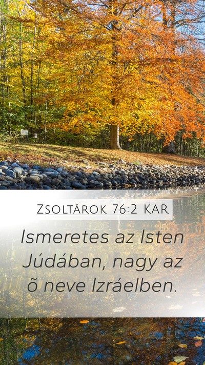 Zsoltárok 76:2 KAR Bible Verse Image