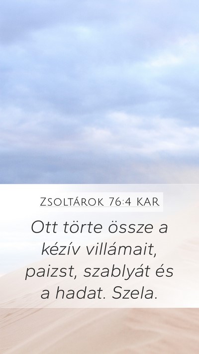 Zsoltárok 76:4 KAR Bible Verse Image