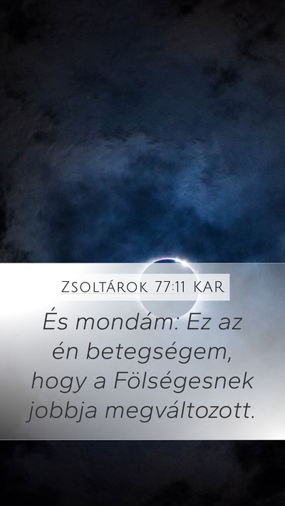 Zsoltárok 77:11 KAR Bible Verse Image