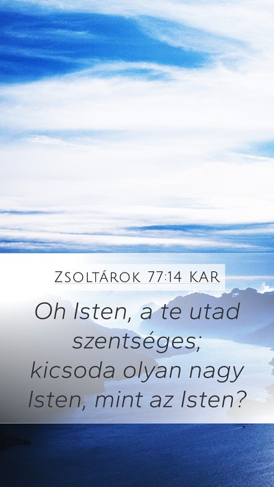 Zsoltárok 77:14 KAR Bible Verse Image