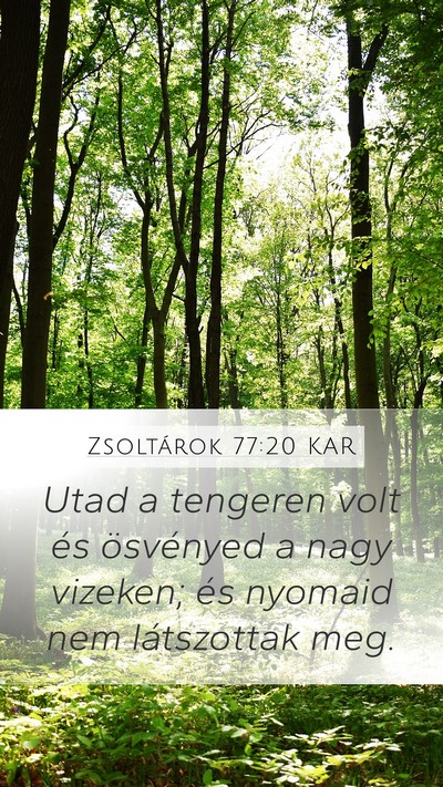 Zsoltárok 77:20 KAR Bible Verse Image