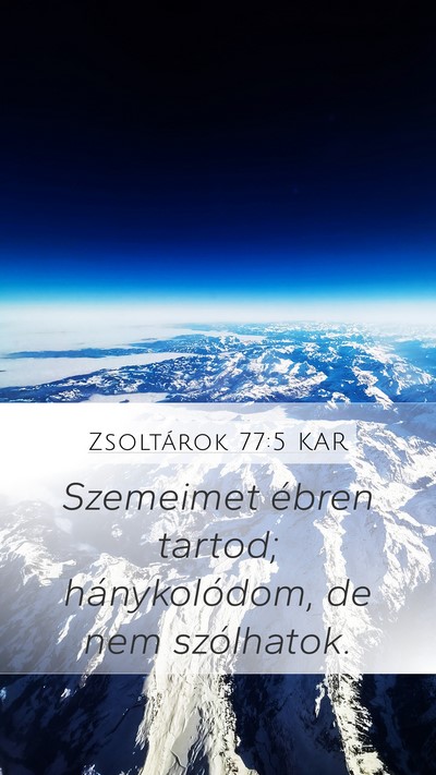 Zsoltárok 77:5 KAR Bible Verse Image