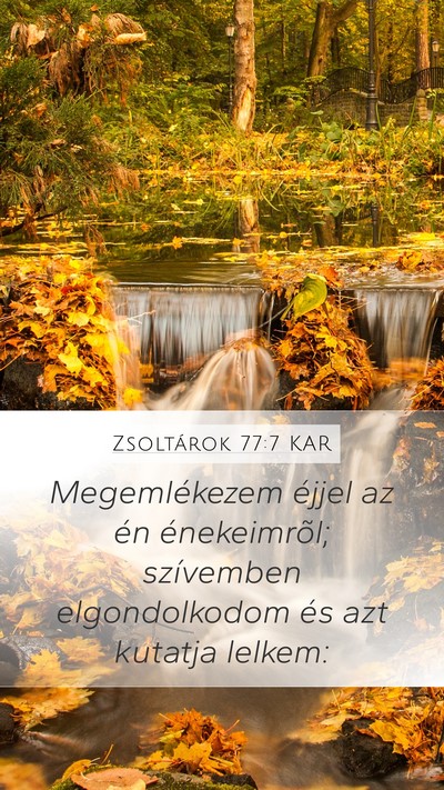 Zsoltárok 77:7 KAR Bible Verse Image