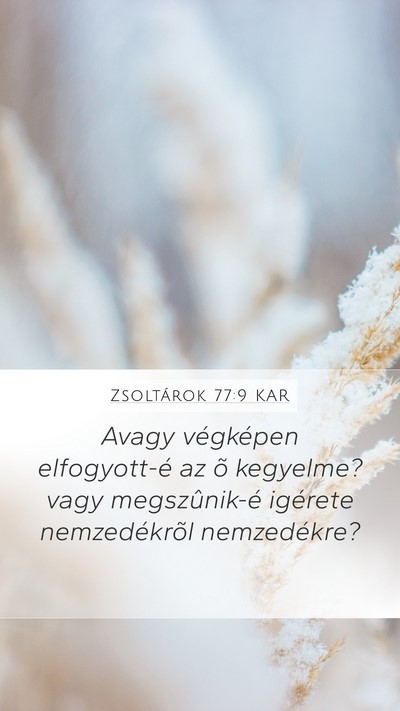 Zsoltárok 77:9 KAR Bible Verse Image
