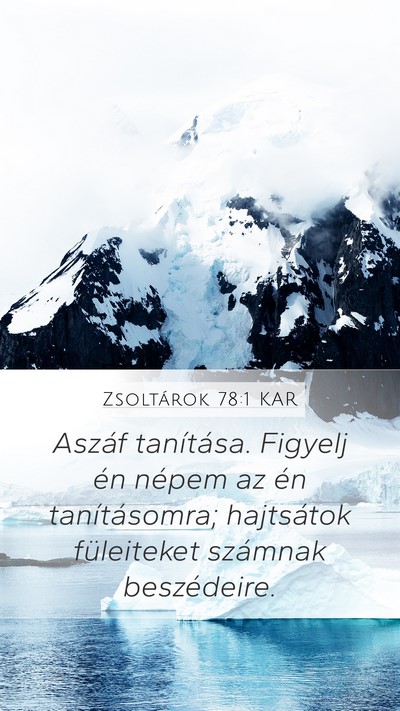 Zsoltárok 78:1 KAR Bible Verse Image