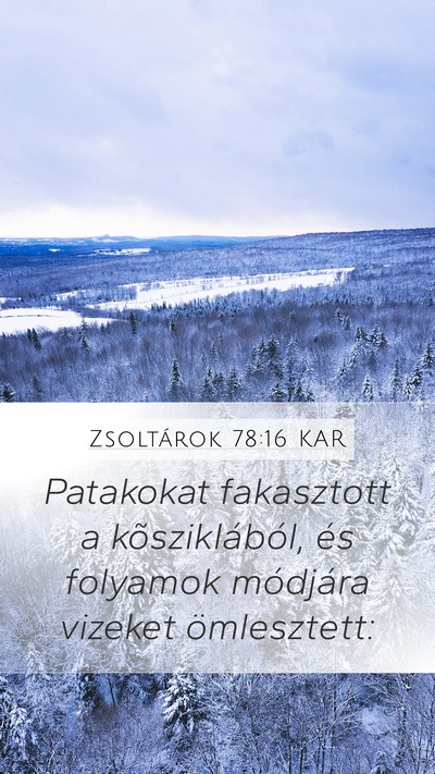 Zsoltárok 78:16 KAR Bible Verse Image