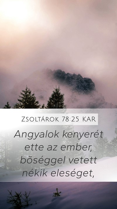 Zsoltárok 78:25 KAR Bible Verse Image