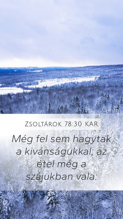 Zsoltárok 78:30 KAR Bible Verse Image