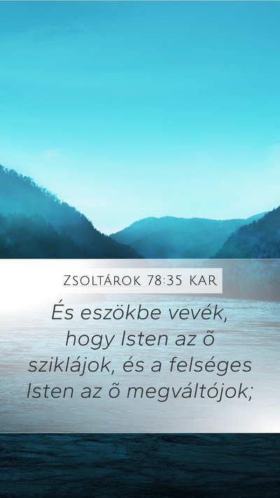 Zsoltárok 78:35 KAR Bible Verse Image