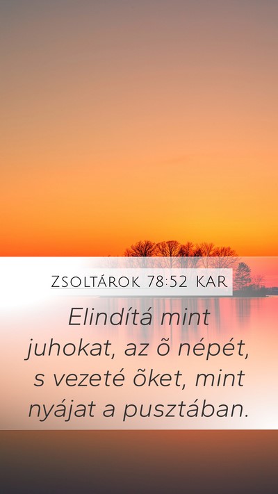 Zsoltárok 78:52 KAR Bible Verse Image