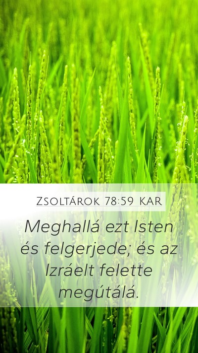 Zsoltárok 78:59 KAR Bible Verse Image